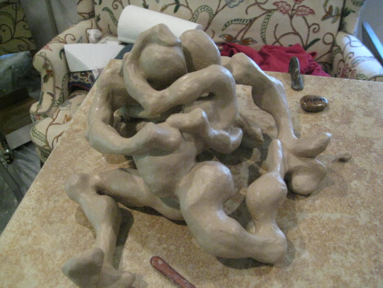 Crazy Love sculpture by Fred Gelb