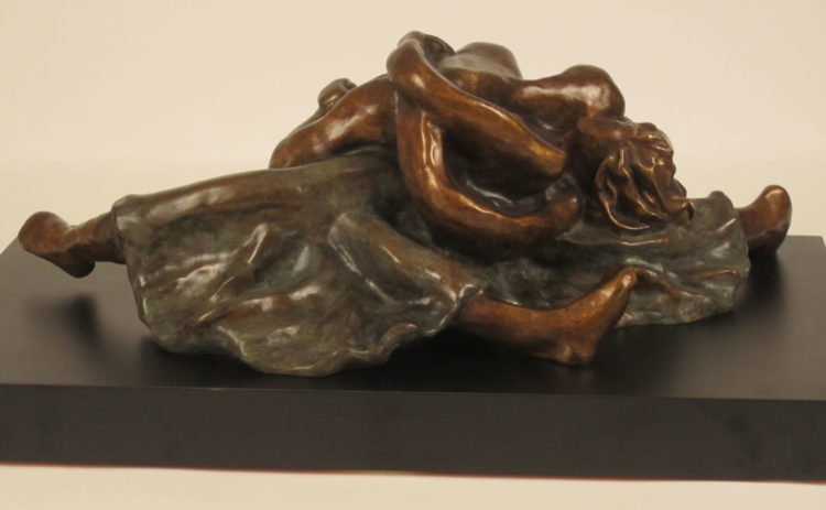 After Dancing - - bronze sculpture by Fred Gelb