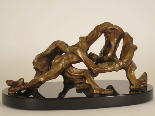 All Together Now - bronze sculpture by Fred Gelb