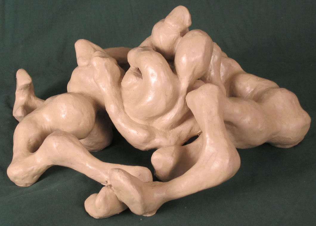 New Life - bronze sculpture by Fred Gelb