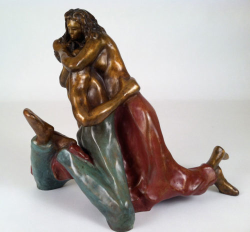 The Love You Make - bronze sculpture by Fred Gelb