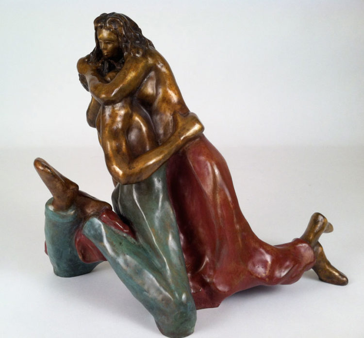 The Love You Make - bronze sculpture by Fred Gelb