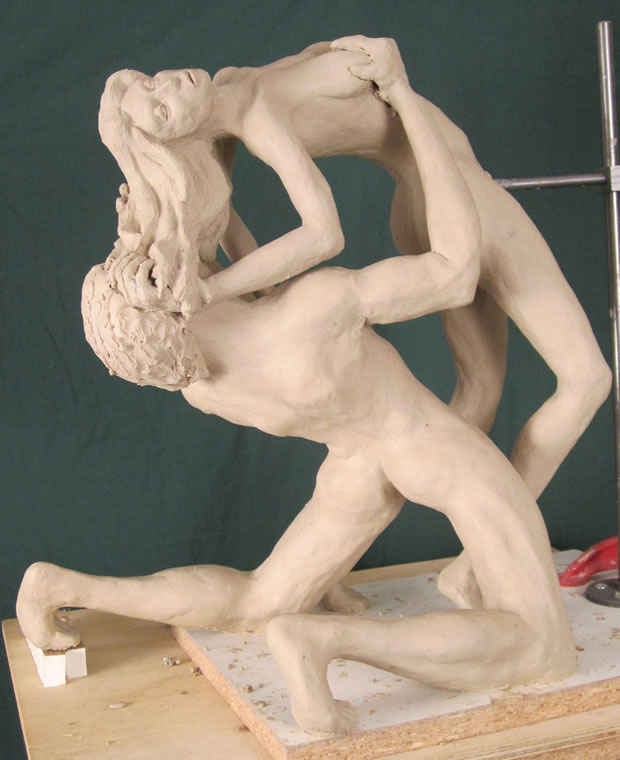 The Naked Hand - sculpture by Fred Gelb